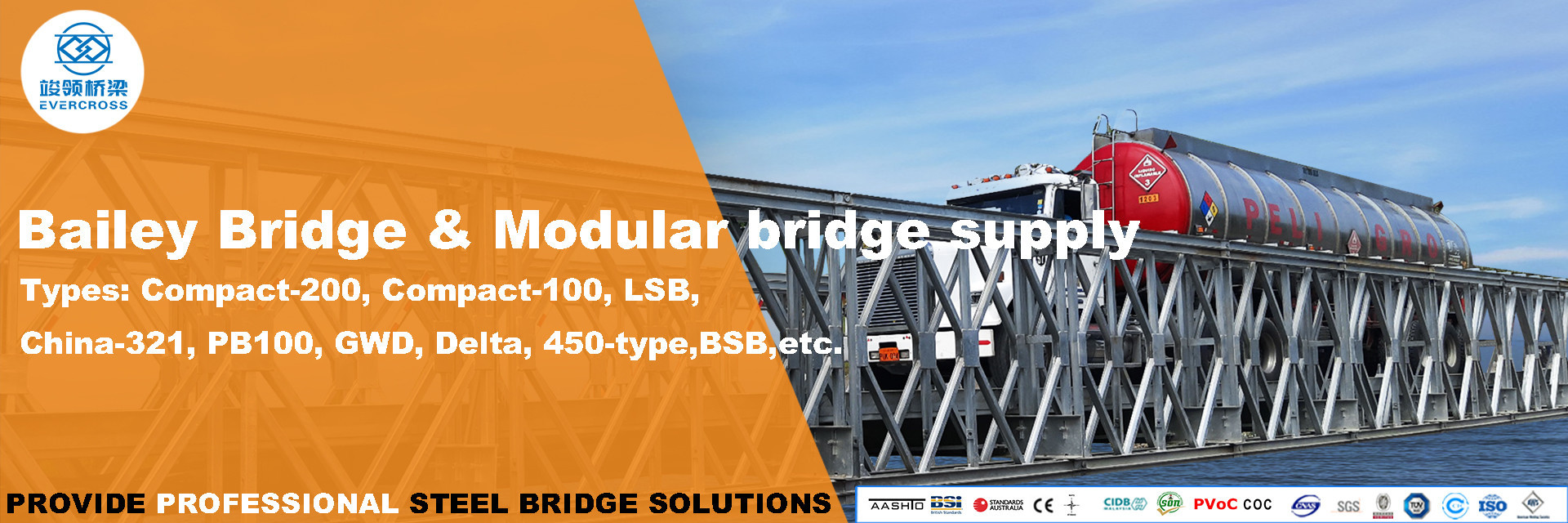 Qualité Bailey Bridge en acier usine