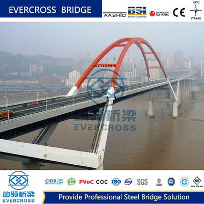 Customization Highway Steel Tied Arch Bridge Dengan Ketinggian Variabel