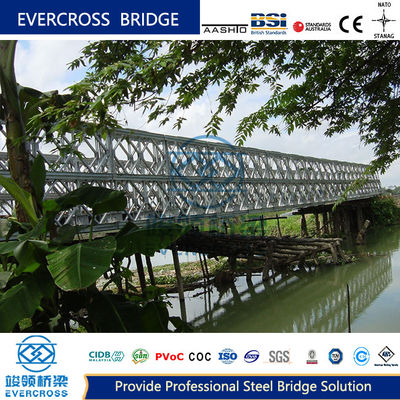 Beli Steel Construction Compact 200 Bailey Bridge Double Deck Q355B dengan jalur tunggal online manufacture