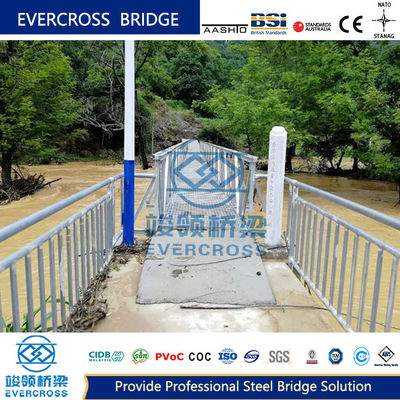 Beli Jembatan kaki baja struktur sederhana Jembatan berjalan baja dengan jalur tunggal umur panjang online manufacture