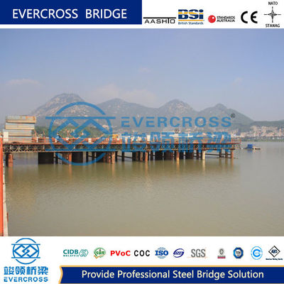 Buy Prefabricated Steel Truss Pedestrian Bridge Bailey Type Platform With Large Load Capacity online manufacture