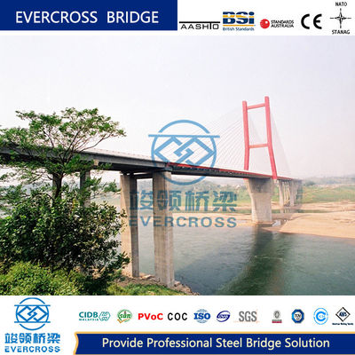 comprare Ponte a cavo per pedoni in diagonale Ponte in acciaio composito a larga lunghezza online manufacture
